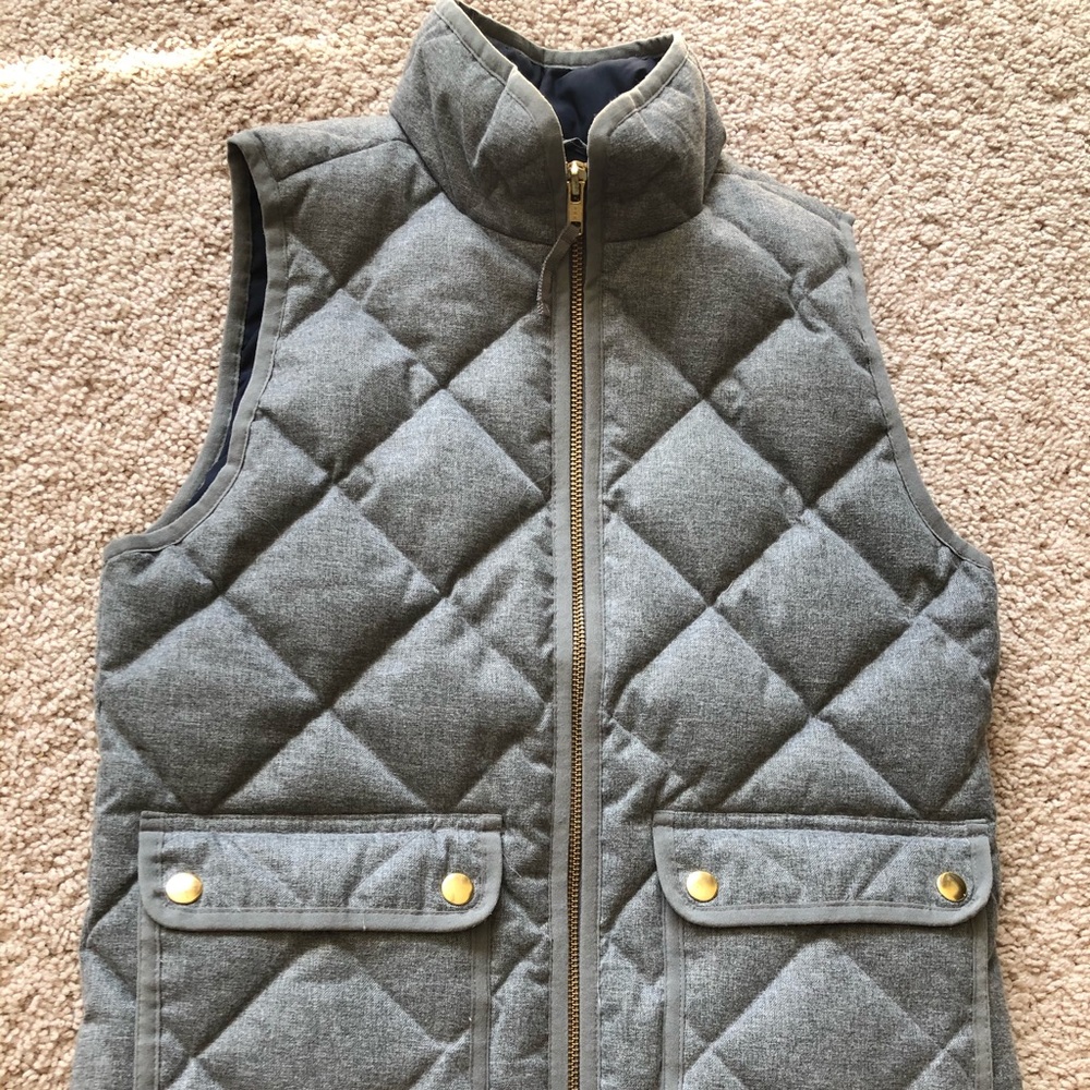 Jcrew crew quilted puffer vest
